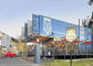 青い色の喫茶店/喫茶店のための商業金属の建物キット適用範囲が広いアセンブリ サプライヤー
