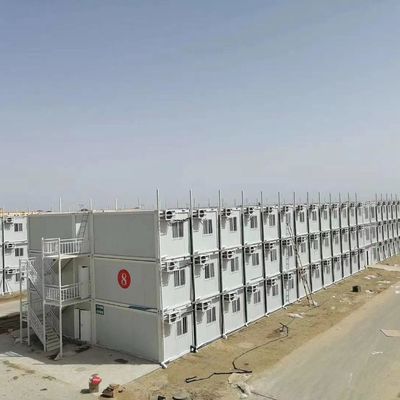 地震と風耐性 3階建てのモジュール構造 コンテナハウス 賃貸または一時的なサイト労働者キャンプ