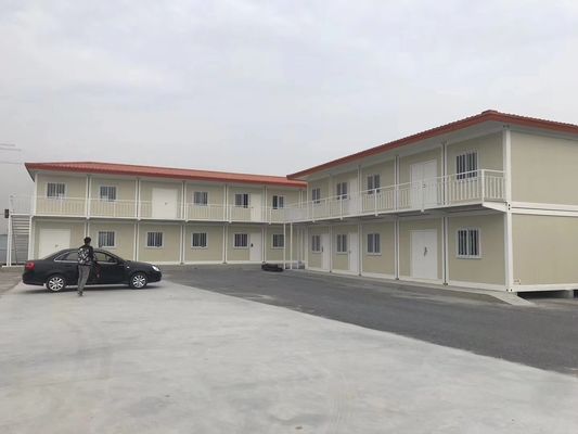 プリファブスクールビル/折りたたむ式フラットパックコンテナ住宅 カサ プリファブブラカタ コンテナ枠 40フィート 臨時避難所