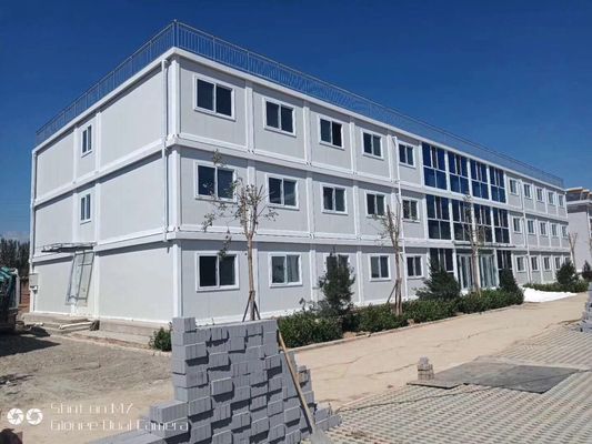 多階建て 引換可能なコンテナハウス 20フィートプリファブキャビン コンテナハウス