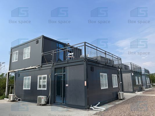 ボックス スペース オーダーメイド プリファブリック 離れるコンテナ 家 プリファブ 低コスト モジュール型 アパート 建物 家