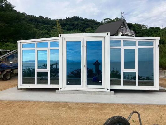 3 ベッドルーム 拡張可能なコンテナハウス 高級 プリファブリック キャンプ モジュール型 キャビン