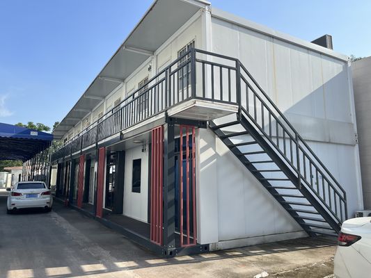 移動式プリファブ モジュール型鋼コンテナ住宅 6*3m 労働者住居用