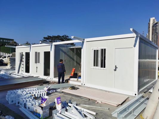 労働者向けコンテナハウス フィリピンでのコンテナバン オフィス 鉱山用 2階建て寮