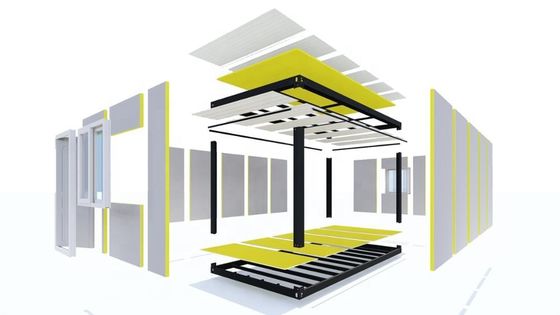 ボックススペース プリファブリケッド プリファブリケッド 2 ベッドルーム モジュール式プリファブリケッド 豪華 生活 20 フィート モバイル コンテナ ホーム