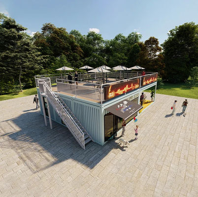 カスタム修正 20 フィートポータブルコンテナ コーヒーショップ 高級 コンテナハウス コーヒーショップ