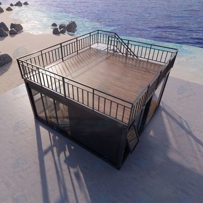 伝統的なプリファブリックハウス 豪華 5 ベッドルーム 3 浴室 中国からの小屋 井戸隔熱と家具