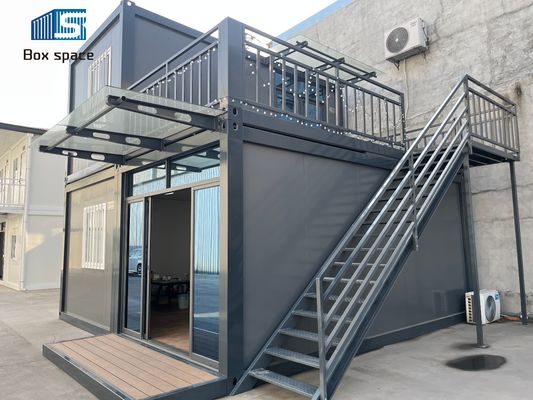 ボックススペース 20フィートオフグリッド コンテナハウス 2階建て 移動コンテナオフィス 小型プリファブハウス 賃貸アパート